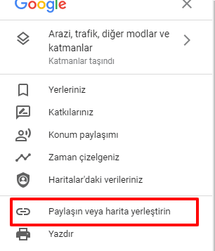 Eklentisiz WordPress Harita Ekleme-2