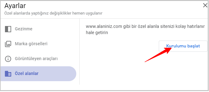 Google Sites Domain Yönlendirme-1