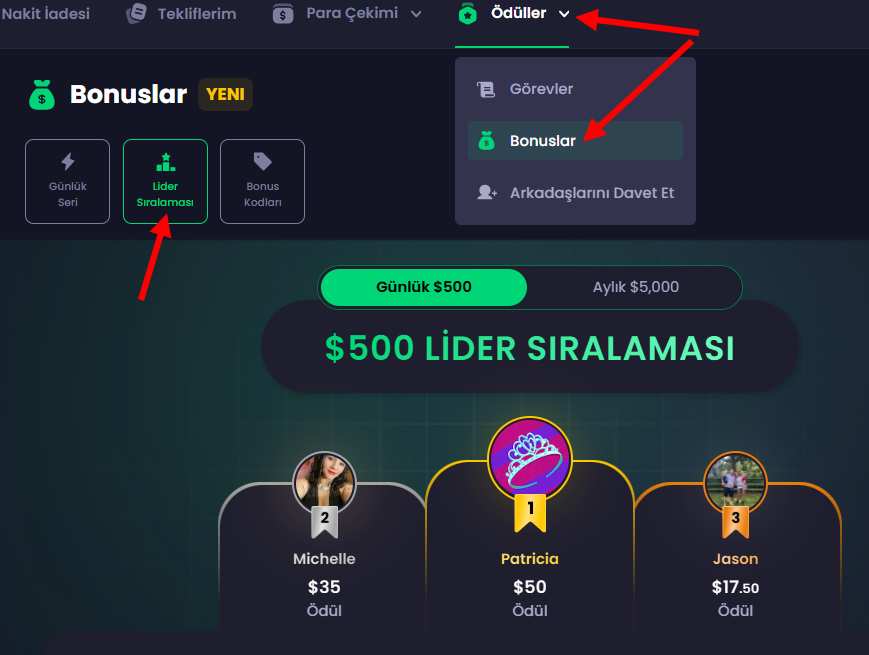 Skor Tablosu yarışmaları