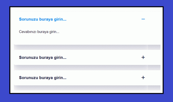 Blogger'da Yazılara Akordeon SSS Ekleme