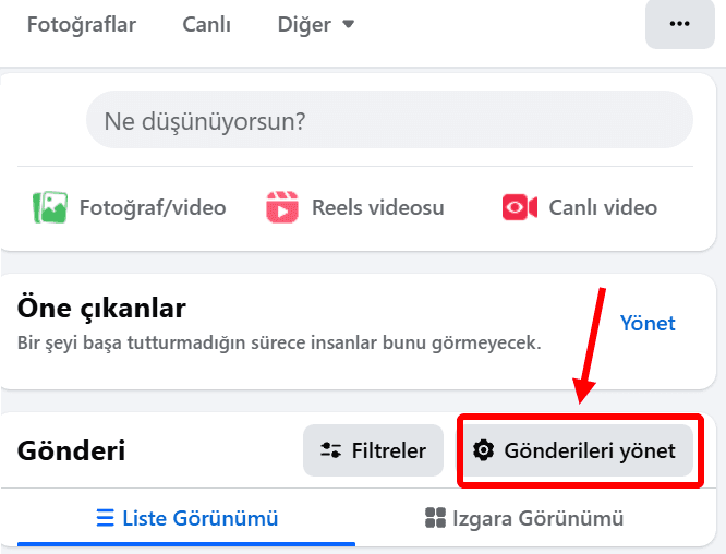 Facebook gönderilerini toplu silme-1