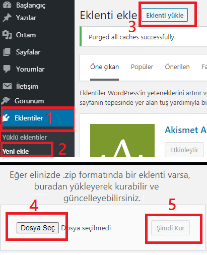 Wordpress Eklenti Yükleme-2