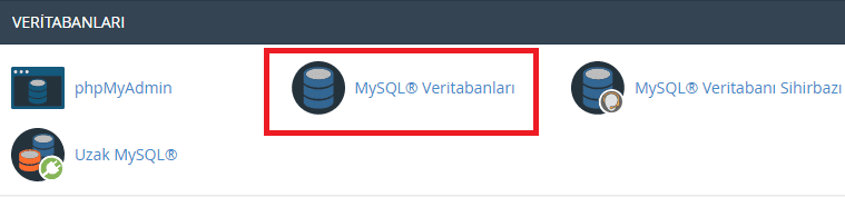 Alan Adı Değiştirme: Veritabanı Oluşturma-1