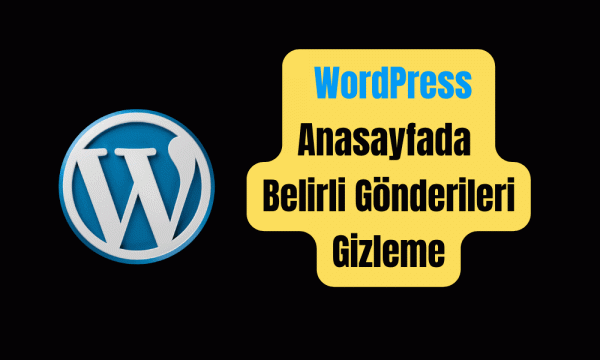 WordPress Ana Sayfada Belirli G&ouml;nderileri Gizleme